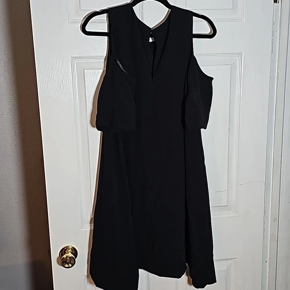 SHE'S WOMENS SIZE 14 PLUS SIZE BLACK MIDI DRESS